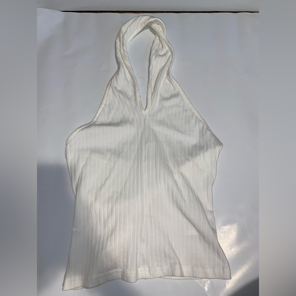 White XS women’s tank halter top